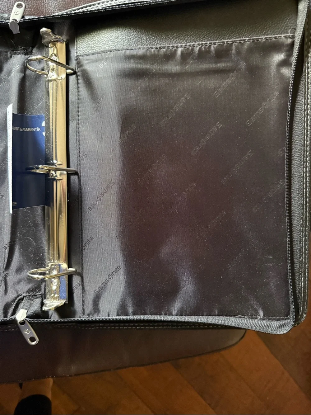 Samsonite Black Leather Briefcase Tote -
